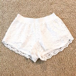White Lace shorts